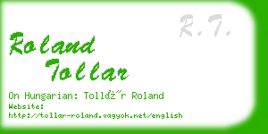 roland tollar business card